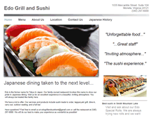 Tablet Screenshot of edogrillandsushisml.com